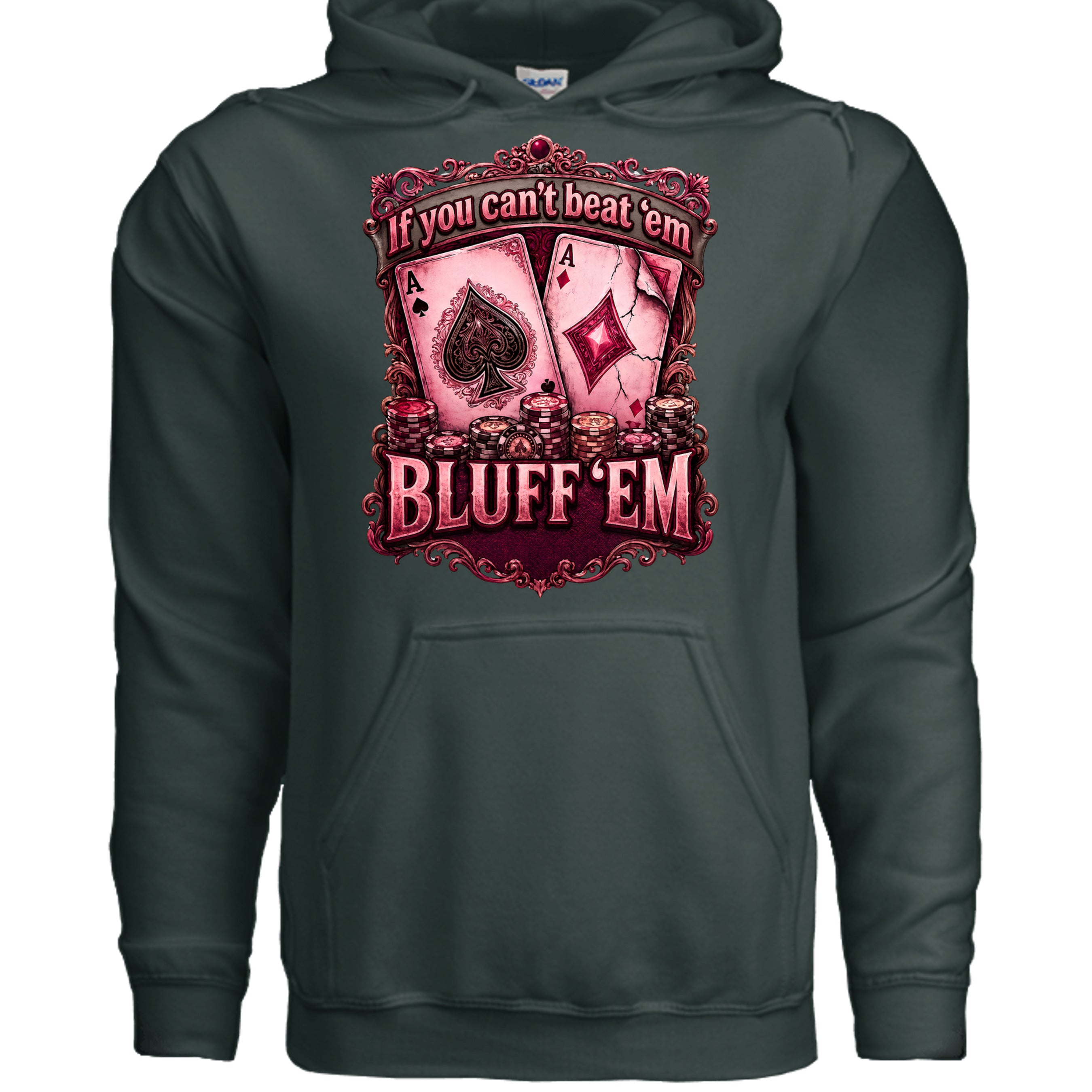 Fan Charcoal Heather - G185 - FRONT